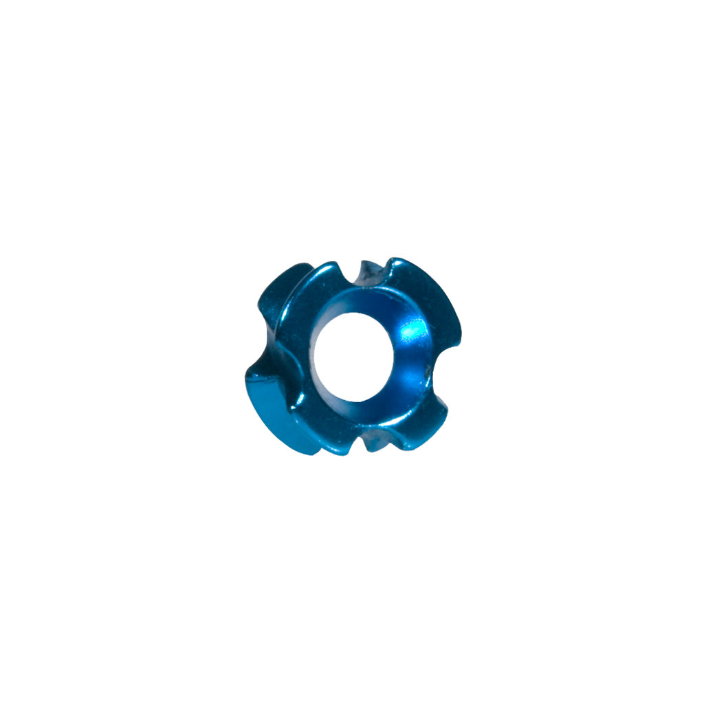 October Mountain TriView 1/4 in. Blue Aluminum Bow Peep Sight