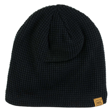Glock Waffle Knit Beanie Hat Black