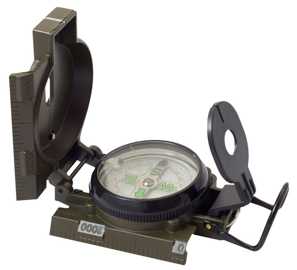 Humvee Adventure Gear Military Compass Olive Drab Metal Case