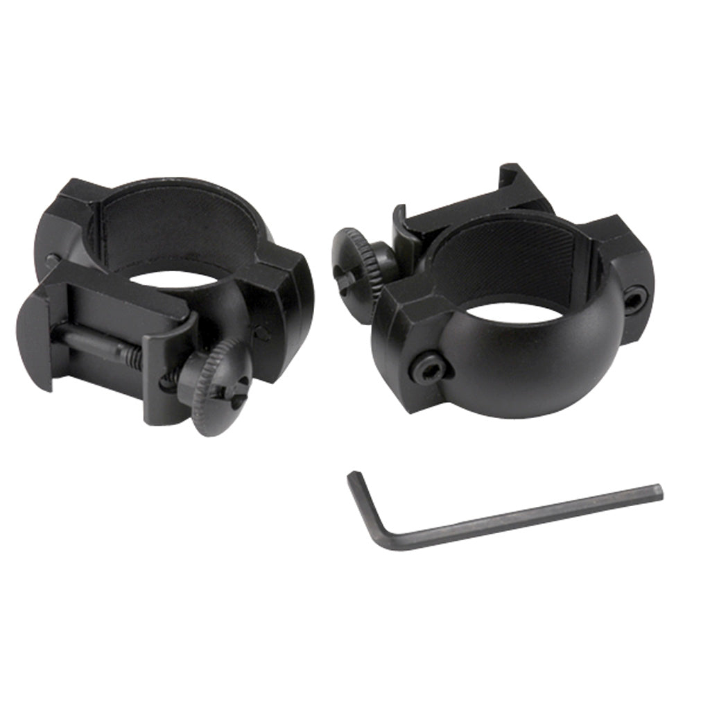 Excalibur Flat Black 30mm Scope Rings Weaver Base Compatible