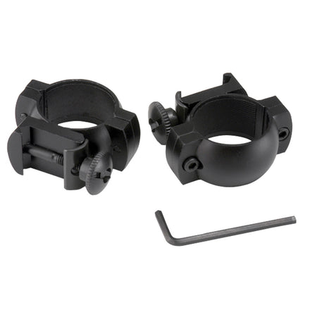 Excalibur Flat Black 30mm Scope Rings Weaver Base Compatible