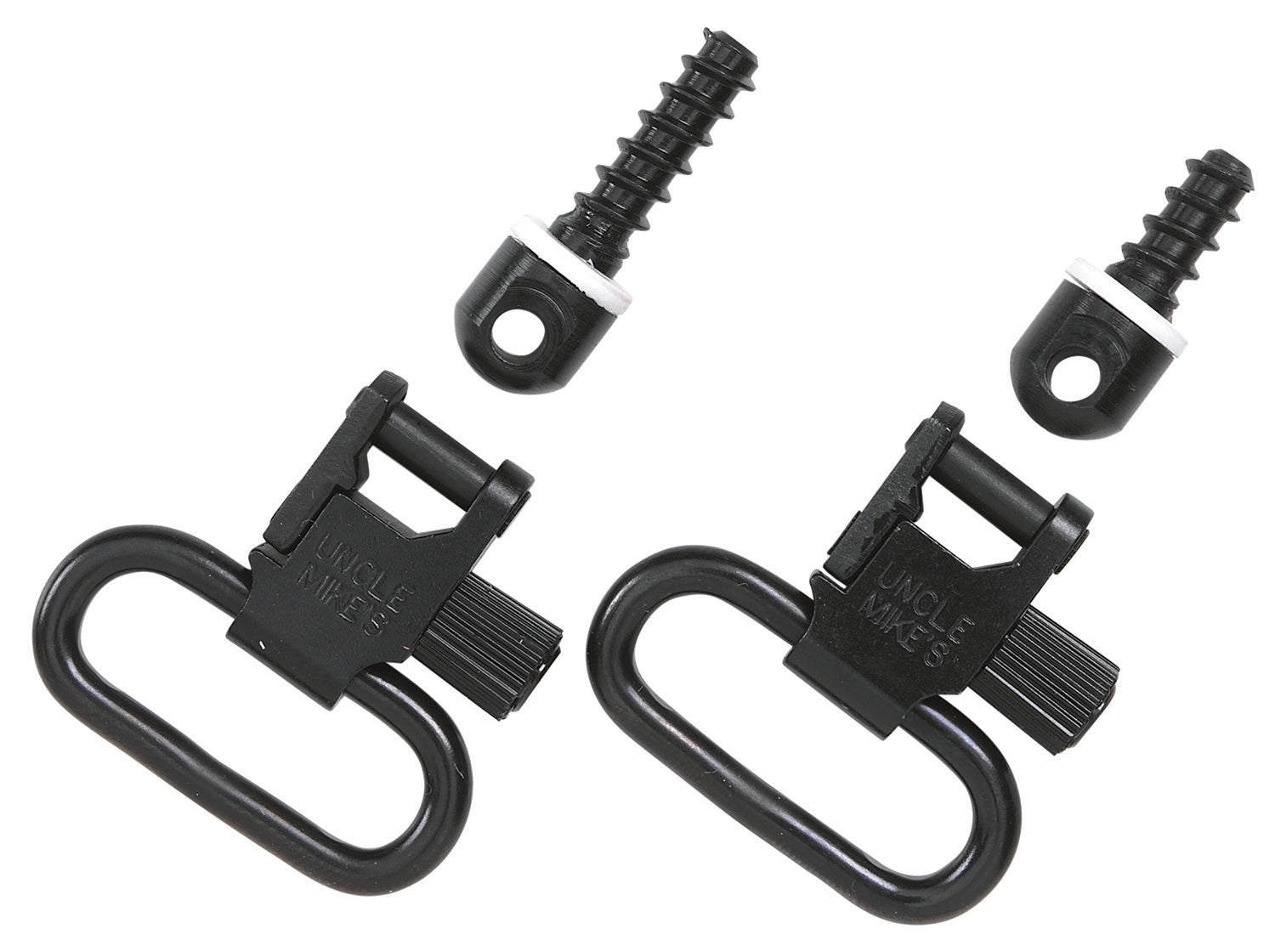 Uncle Mike's Super Swivel 1.25 Inch QD Tri-Lock Blued for Rifles with Wood Forend