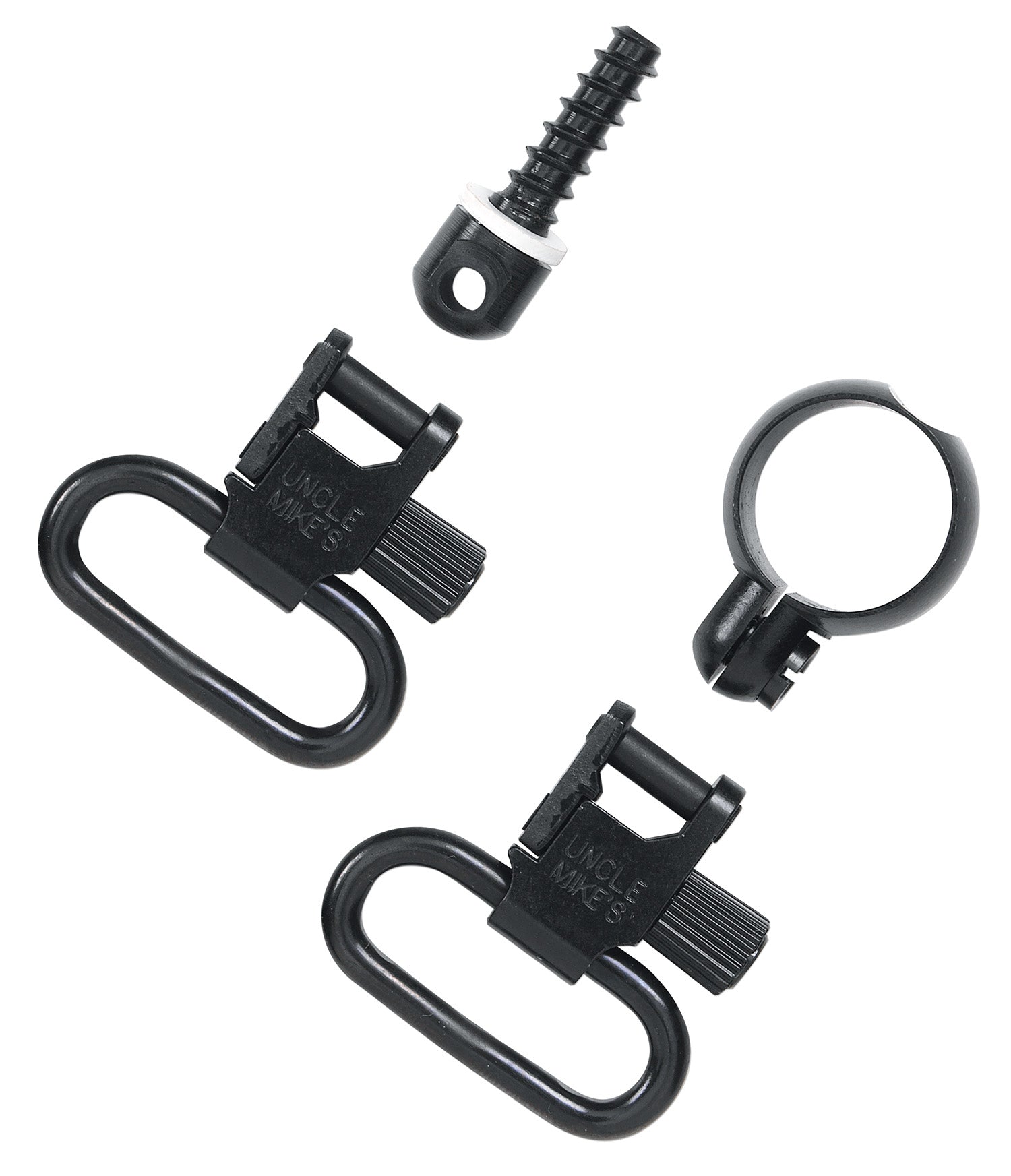 Uncle Mike's 13412 Full Band QD Super Swivel 1" Blued for .22 Tube Diameter .430-.455" Rifles