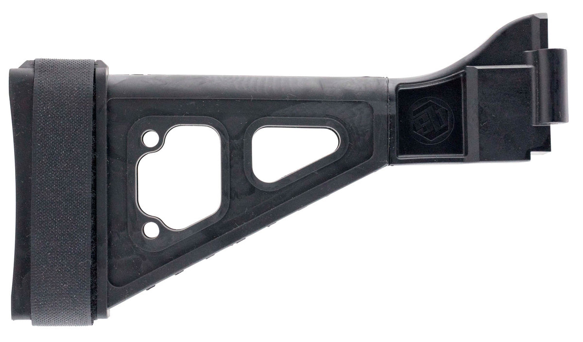 SB Tactical SBT01SB SBT Black Integral Side-Folding Pistol Brace 10.50" H&K UMP B&T APC with Nylon Strap