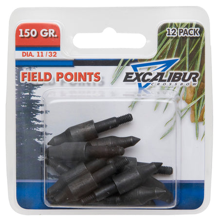 Excalibur 150 gr. 11/32 Field Points for Crossbow Bolts 12 pk.