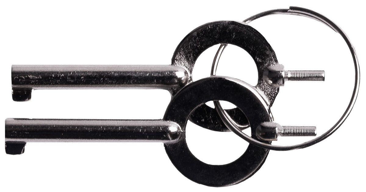 Uzi Accessories UZIKEYPAIR Silver Metal Handcuff Key Set
