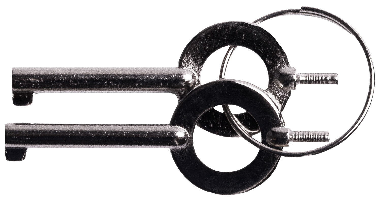 Uzi Accessories UZIKEYPAIR Silver Metal Handcuff Key Set