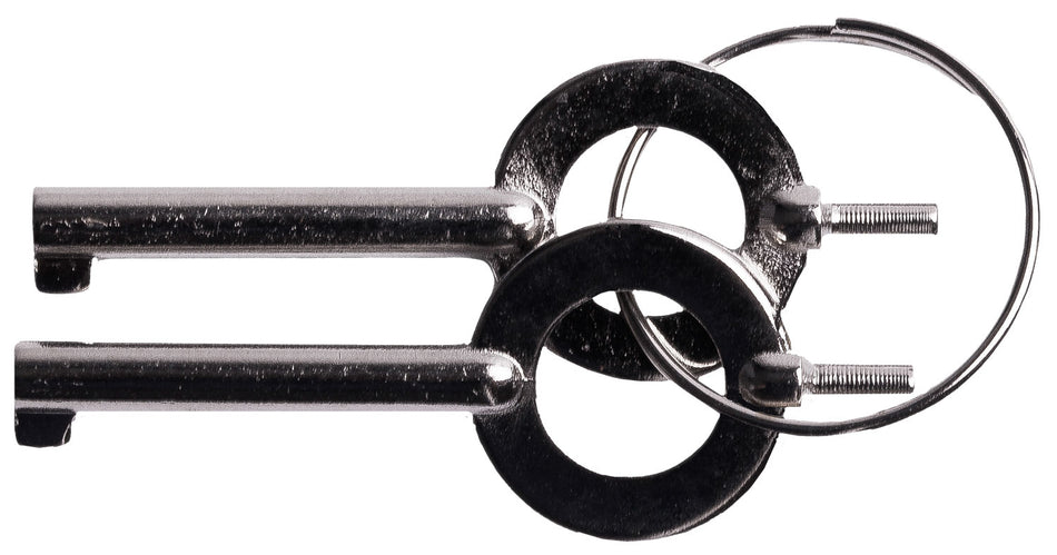 Uzi Accessories UZIKEYPAIR Silver Metal Handcuff Key Set