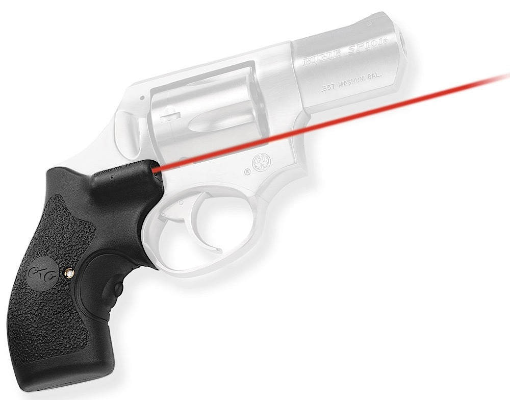 Crimson Trace 011880 Red Laser Lasergrips Fits Ruger SP101 Revolver, 633nM 5mW, Black Polymer