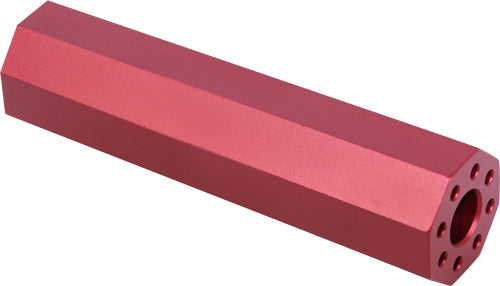Guntec AR15 Red Fake Suppressor 4.5 Inch 1/2x28 TPI