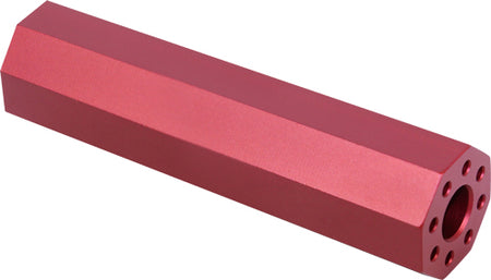 Guntec AR15 Red Fake Suppressor 4.5 Inch 1/2x28 TPI