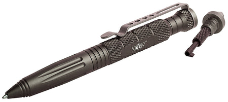 Uzi Accessories UZITACPEN6GM 6" Gun Metal Tactical Defense Pen with Glass Breaker and Cuff Key
