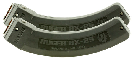 Ruger 90548 .22 LR 25rd BX-25 Black Magazine Fits 10/22/SR/Charger/77/22 2-Pack Value