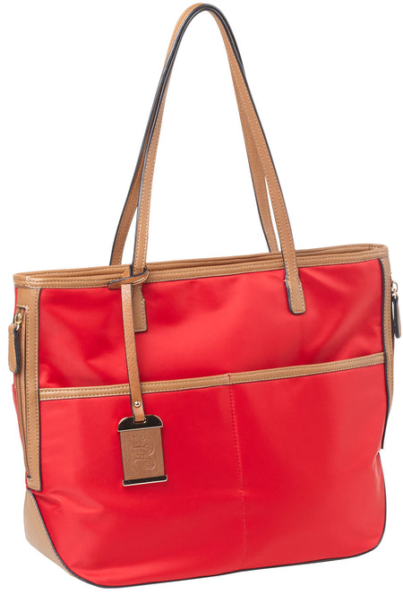 Bulldog BDP056 Red Nylon Tote Purse with Integrated Holster 17x12x5 Inch Right Hand