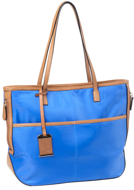 Bulldog BDP057 Electric Blue Nylon Tote Purse with Integrated Holster 17x12x5 Inch Right Hand