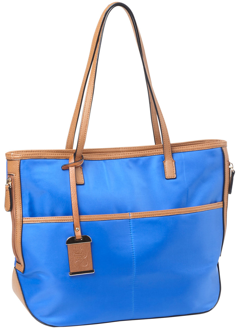Bulldog BDP057 Electric Blue Nylon Tote Purse with Integrated Holster 17x12x5 Inch Right Hand