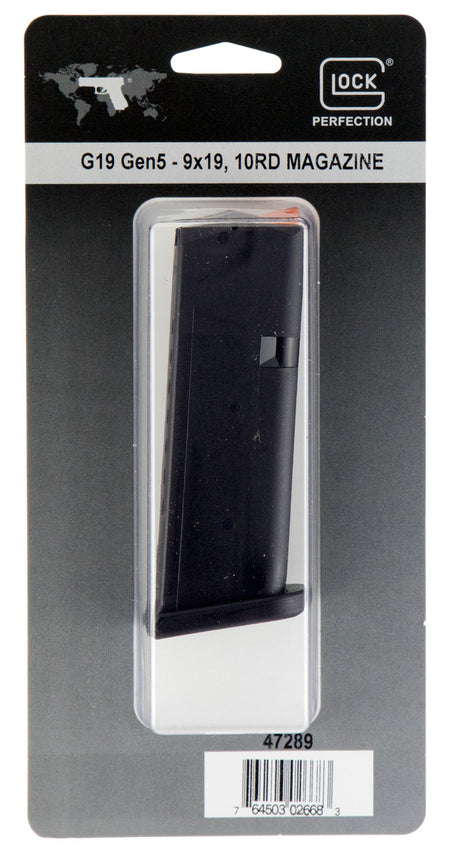 Glock Glock 19 Compatible 9mm 10rd Polymer Magazine Black