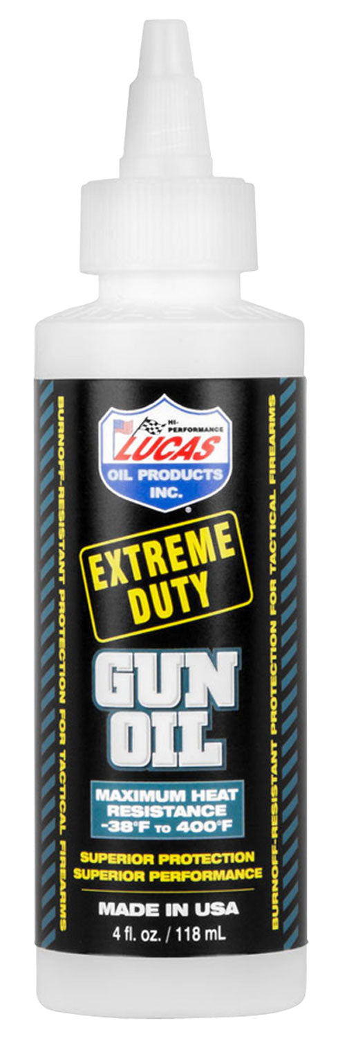 Lucas Oil 10877 Extreme Duty Firearm Oil 4oz Squeeze Bottle