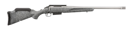 Ruger 46905 American II Full Size 450 Bushmaster 3+1 20" Gun Metal Gray Cerakote Threaded Barrel & Alloy Steel Receiver w/Picatinny Rail, Gray Splatter Adj LOP Synthetic Stock