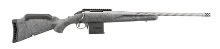 Ruger 46909 American II Full Size 223 Rem 10+1 20" Gun Metal Gray Cerakote Spiral Fluted Threaded Barrel & Alloy Steel Receiver w/Picatinny Rail, Gray Splatter Adj LOP Synthetic Stock