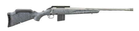 Ruger 46918 American II Full Size 22 ARC 10+1 20" Cobalt Cerakote Spiral Fluted Threaded Barrel & Alloy Steel Receiver w/Picatinny Rail, Gray Splatter Adj LOP Synthetic Stock