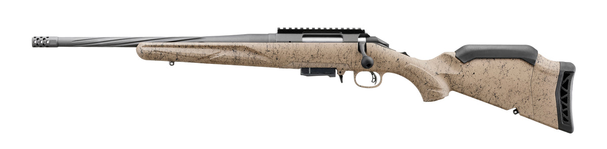 Ruger 46960 American II Ranch 7.62x39mm 5+1 16.10" Cobalt Cerakote Spiral Threaded Barrel & Alloy Steel Receiver w/Picatinny Rail, Flat Dark Earth Splatter Adj Comb & LOP Synthetic Stock, Left Hand