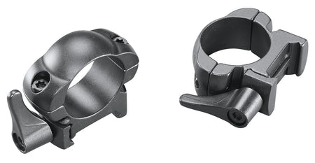 Weaver Mounts Lever Lok Rings 1" Medium Matte Black