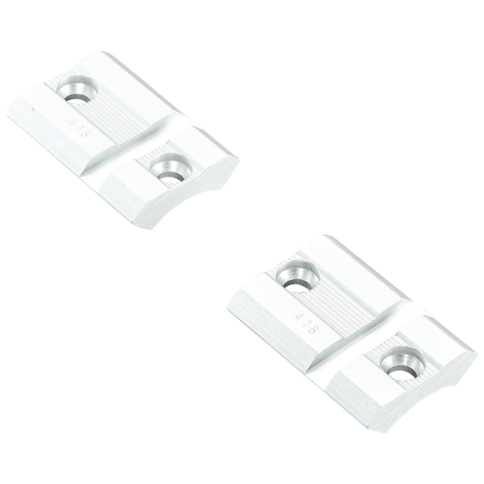 Weaver 48453 418S Optic Top Mount Base Silver CVA/Traditions/Winchester