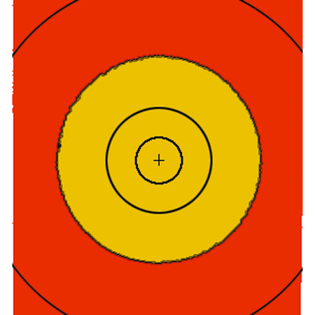 Saunders Four Color 122 cm Target Face Red/Yellow Replacement Spot 29 cm