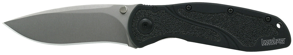 Kershaw 1670S30V Blur 3.40" Assisted Opening Drop Point CPM S30V SS Blade, Black Aluminum Handle with Trac-Tec