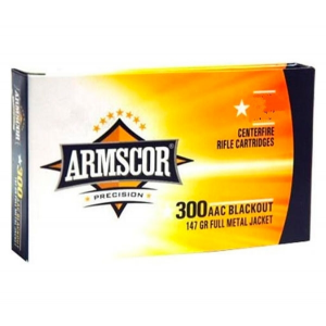 Armscor USA .300 Blackout Ammunition FMJ 147 Grains