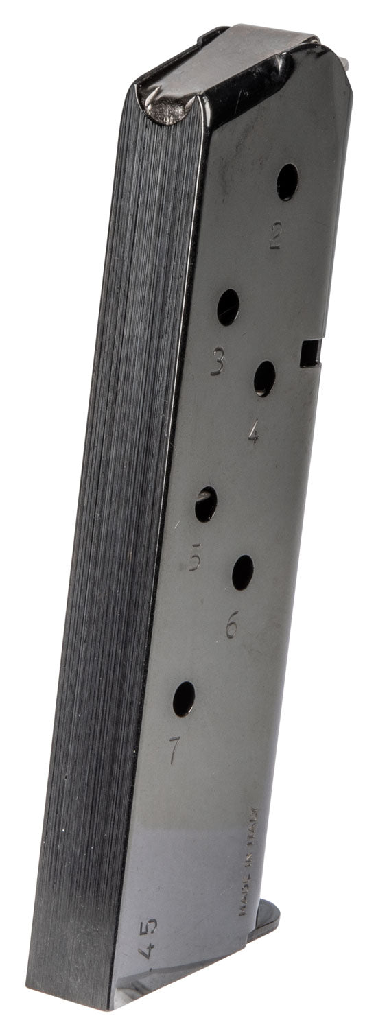 Mec-Gar .45 ACP 7rd Blued Carbon Steel Standard Magazine for 1911 Government