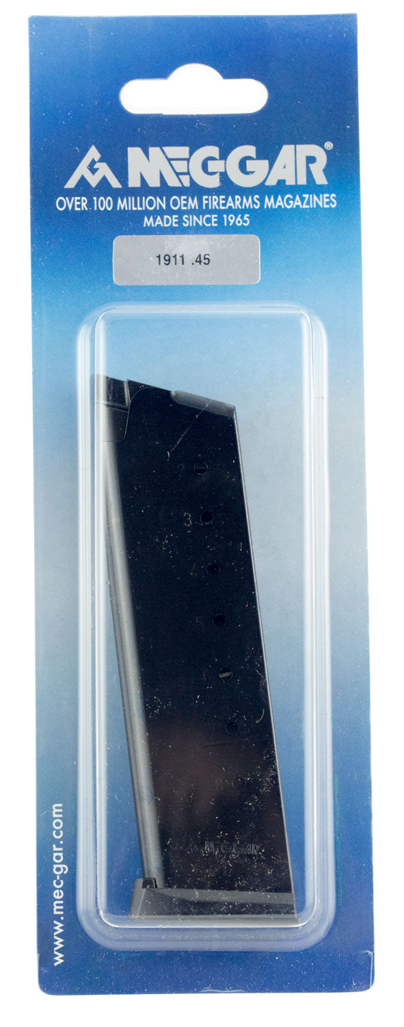 Mec-Gar 8rd .45 ACP 1911 Government Blued Carbon Steel Standard Magazine