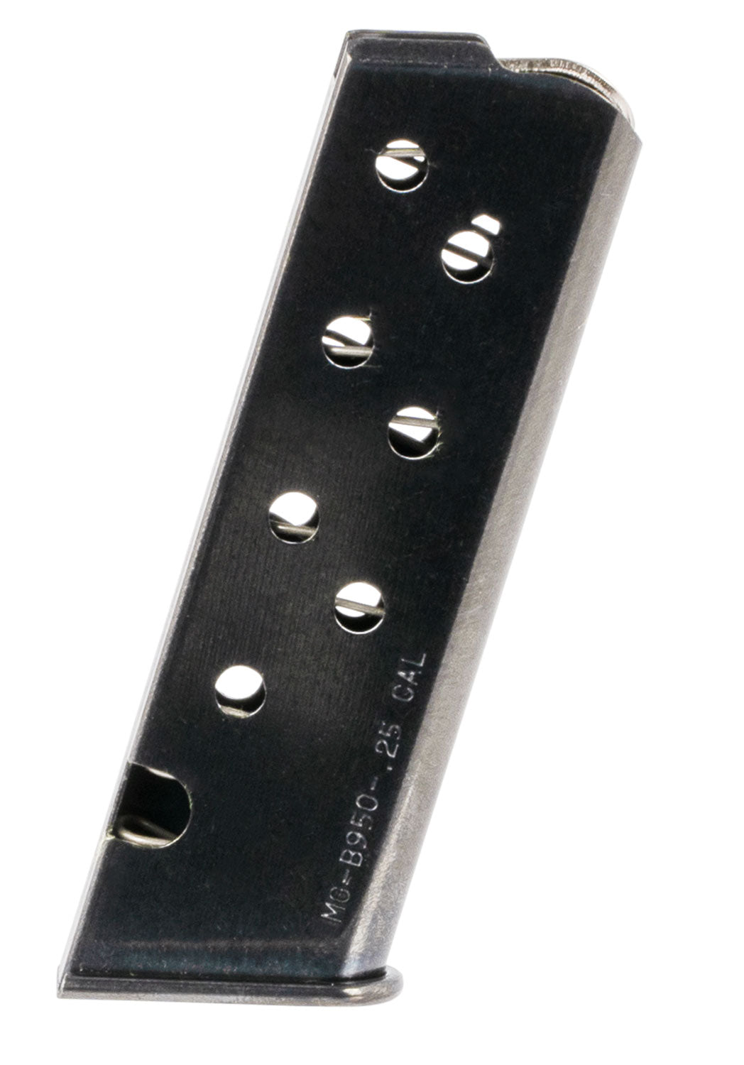 Mec-Gar 8rd .25 ACP Blued OEM Magazine for Beretta 950 Jetfire MGPB95008
