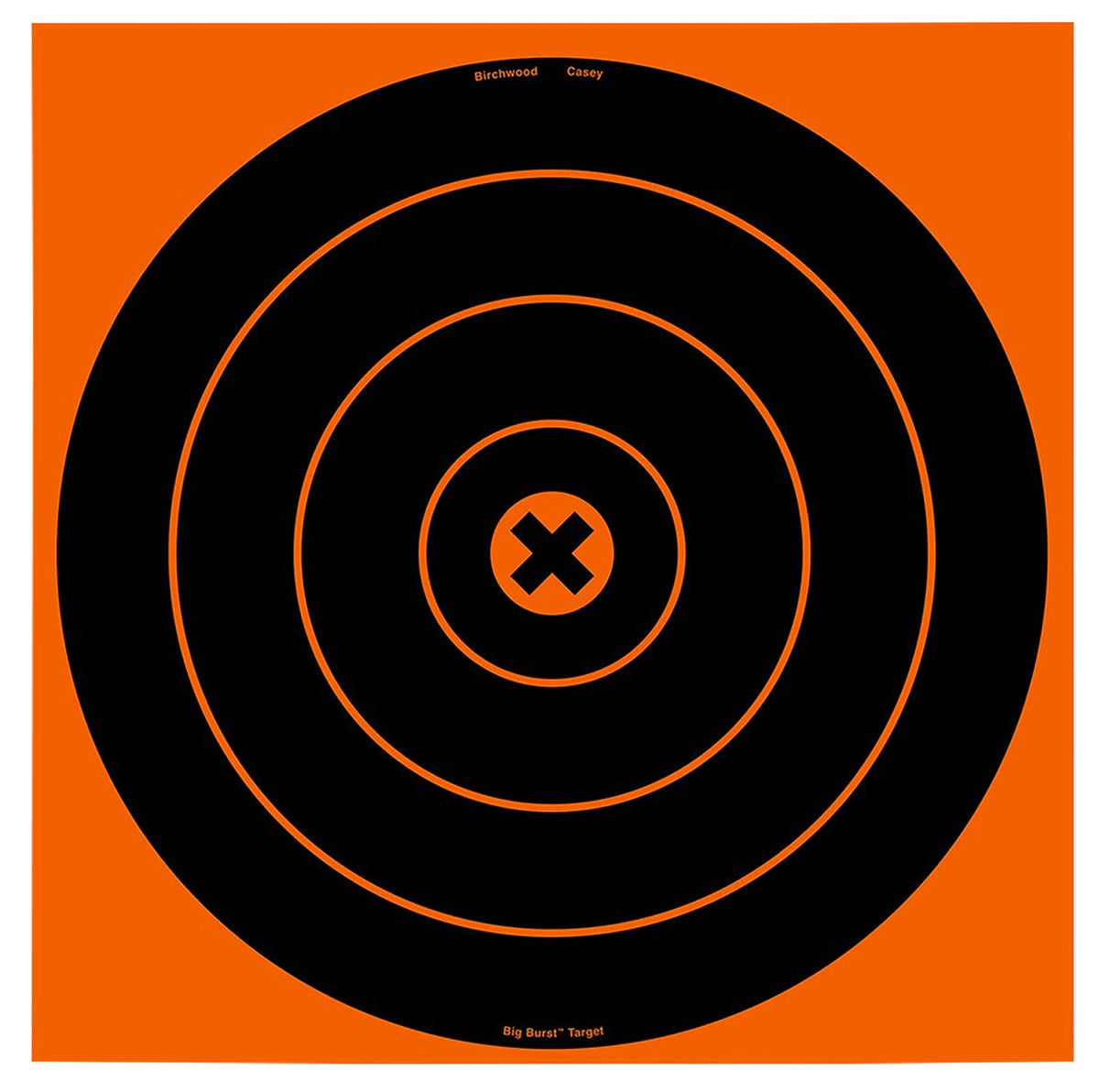 Birchwood Casey Big Burst Revealing 12" Bullseye Paper Target Black/Orange 3 Pack