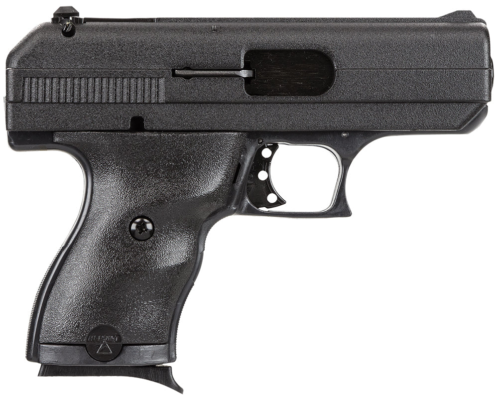Hi-Point 916HCT1 C9 9mm Luger 8+1 3.50" Black Steel Barrel, Black Powder Coated Serrated Steel Slide, Black Polymer Frame, Black Plastic Grip, MTM Case, Tuff1 Grip