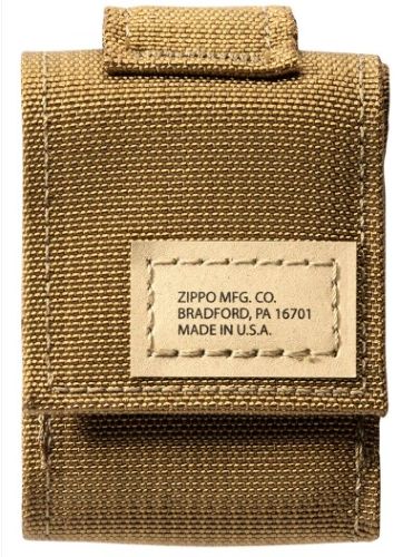 Zippo Windproof Lighter Tactical Carry Pouch - Coyote