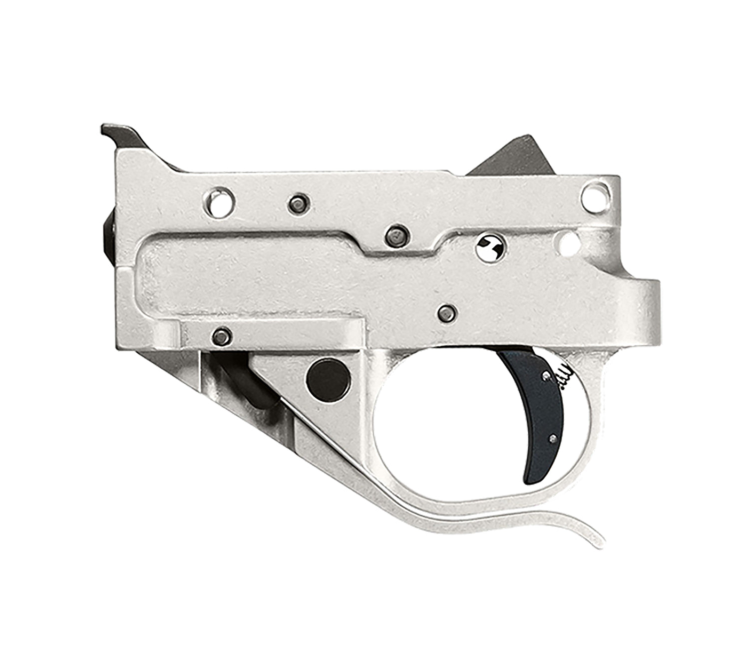 Timney Single-Stage Curved Trigger 2.75 lb Silver Housing Black Shoe for Ruger 10/22