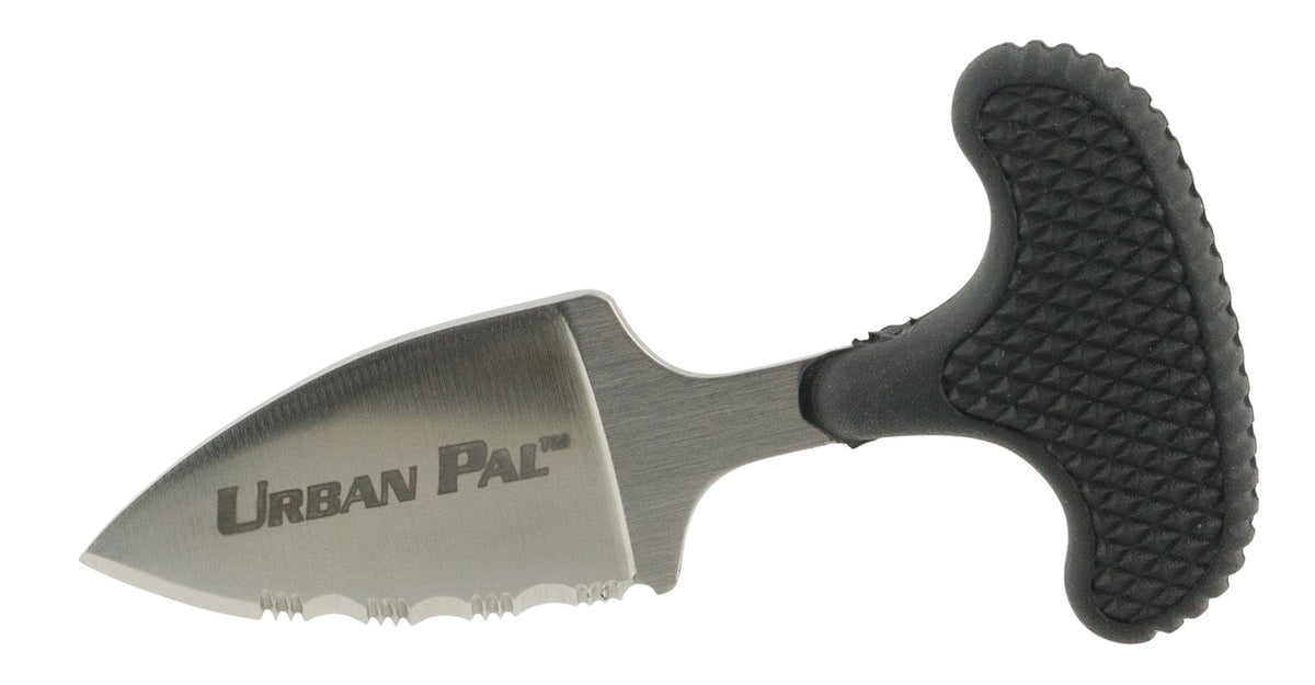 Cold Steel 43LS 1.5" Urban Pal Fixed Serrated Spear Point Japanese AUS-8A SS Blade Rubber Handle