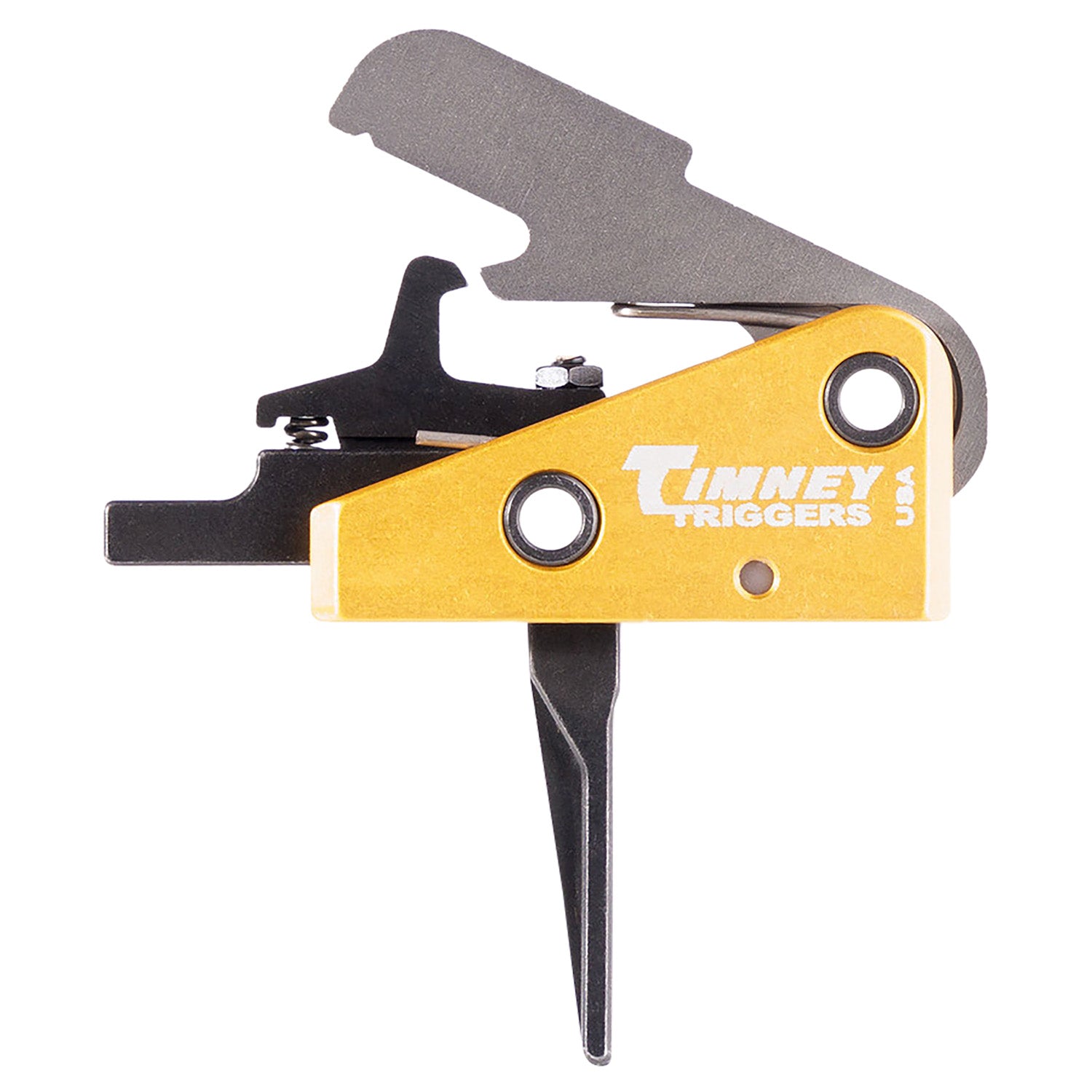 Timney Competition Straight Trigger 3 lb Pull Black/Gold Finish for AR-15 Small Pin