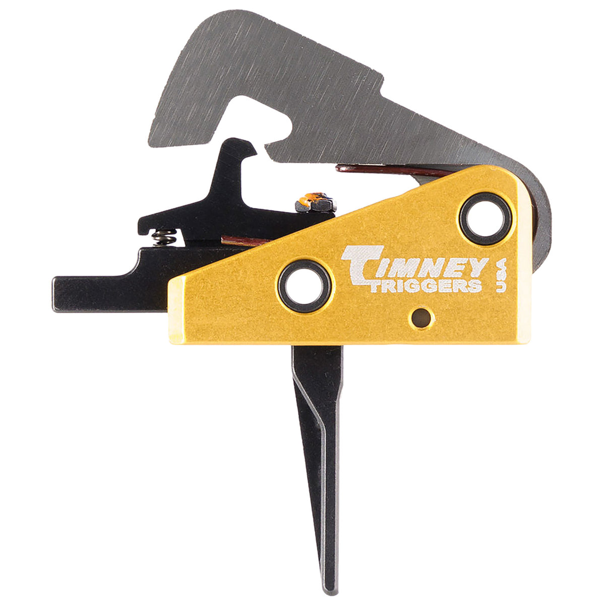 Timney Competition 670ST Single-Stage Straight Drop-In AR-10 Trigger 4 lbs Black/Gold