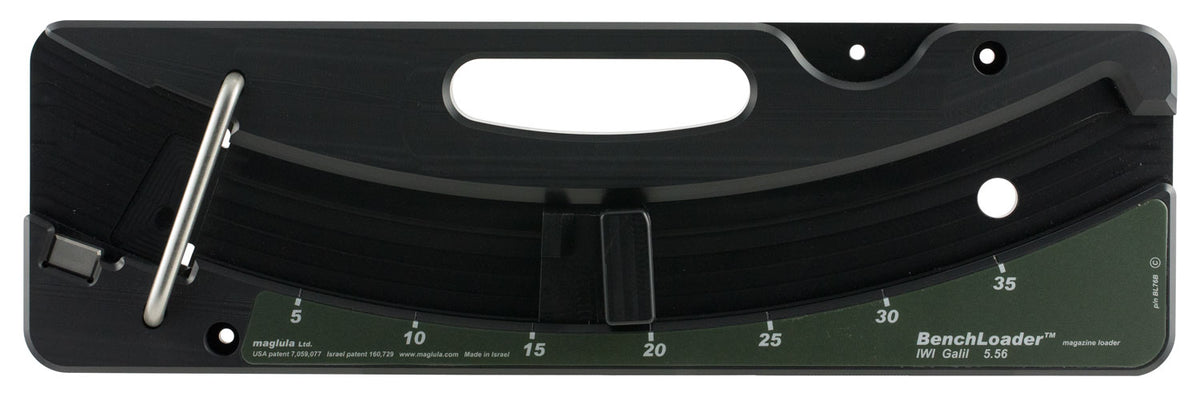 Maglula BL76B BenchLoader for 5.56x45mm NATO IWI Galil Magazines, Single-Stroke, Black Polymer