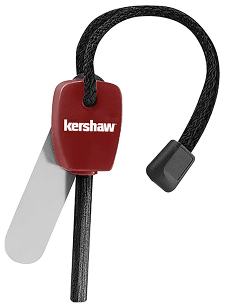 Kershaw 1019X Fire Starter Red Plastic Handle Chrome Striker 3.10"