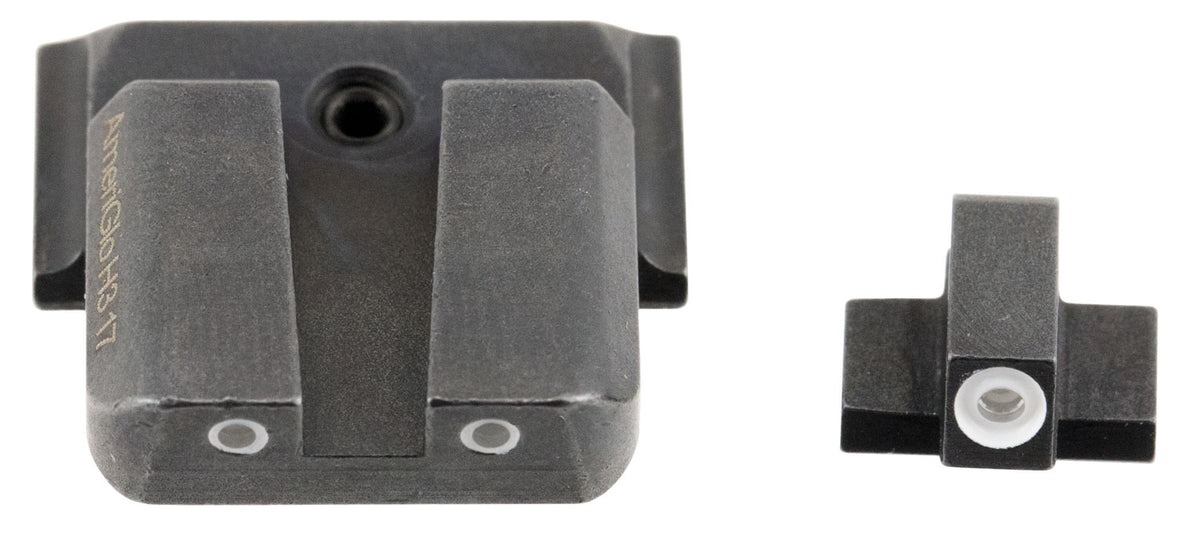 AmeriGlo SW801 Tritium Sight Set for S&W M&P - Green Tritium w/ White Outline