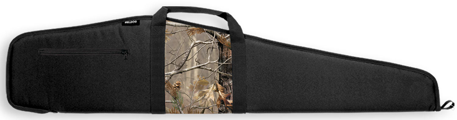 Bulldog BD21044 Rifle Case 44-Inch Camo Panel Black Nylon Water-Resistant Float-Capable