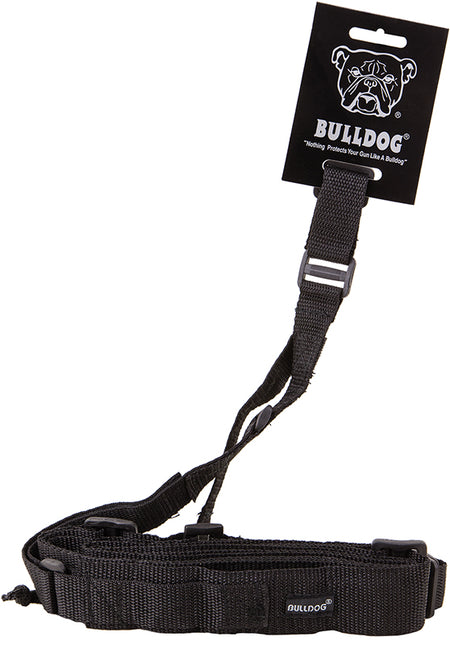 Bulldog BD825 Adjustable 3-Point Tactical Sling Black Nylon Webbing