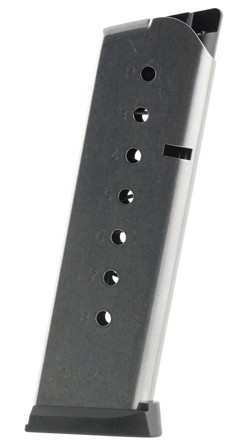 Mec-Gar 8rd .45 ACP Stainless Standard Magazine for 1911 Government MGCG4508SPF
