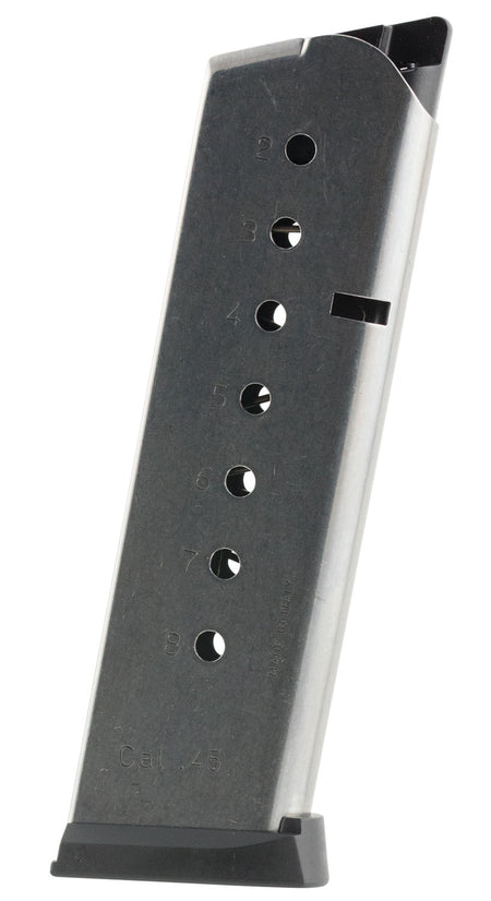 Mec-Gar 8rd .45 ACP Stainless Standard Magazine for 1911 Government MGCG4508SPF