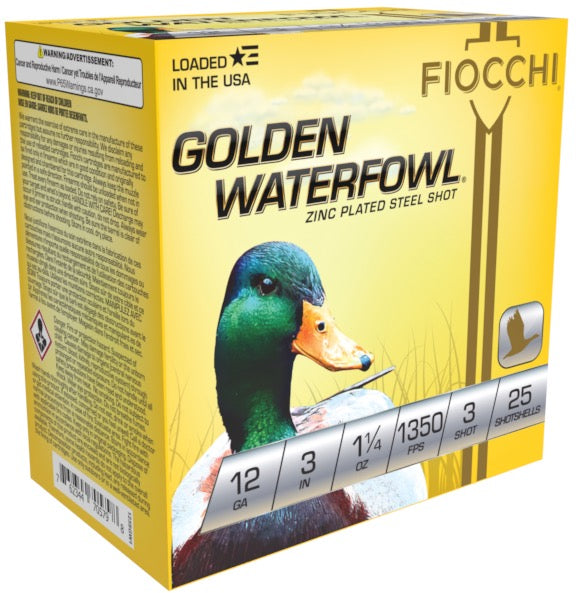 Fiocchi 12 Gauge Shotgun Ammo  3 in 1-1/4 oz #3