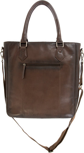 Cameleon S&W Flat Tote Dark Brown Concealed Carry Handbag